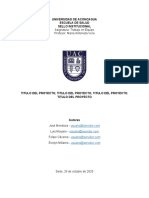 Plantilla de Informe de Proyecto Sello UAC 2020-2