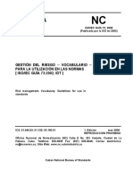 NC ISO-IEC GUIA 73 GESTIÓN DEL RIESGO.VOCABULARIO.DIRECTRICES PARA LA UTILIZACIÓN EN LAS NORMAS.doc