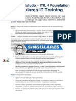 Plano de Estudo - ITIL4 Foundation - Singulares IT Training