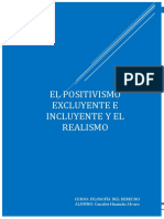 POSITIVISMO EXCLUYENTE E INCLUYENTE Y EL REALISMO