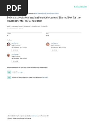 PolicyanalysisforsustainabledevelopmentThetoolboxfortheenvironmentalsocialscientis.pdf