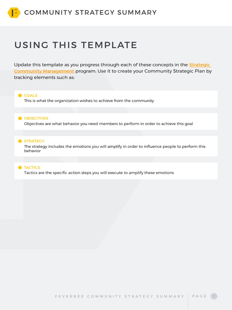 Feverbee Community Strategy Overview | PDF | Goal | Behavior Modification