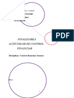 Finalizarea Actiunilor de Control Financiar