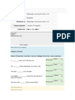 Cuestionario S8 Simple Past