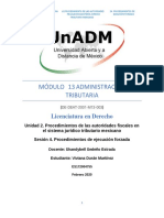 Módulo 13 Administración Tributaria: Licenciatura en Derecho