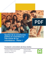 Aportes de La Constitución Política en Colombia A La Vida Actual de Los Colombianos PDF