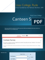 Canteen Survey: Holy Cross College