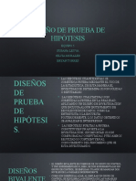 DISEÑo de Prueba de Hipótesis