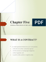 Chapter 5 - General Principles of Contract