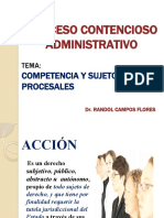 Competencia y Sujetos Contencioso Administrativo