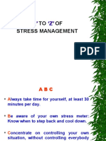 TO Z' OF Stress Management