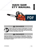 Chain Saw Safety Manual: Danger