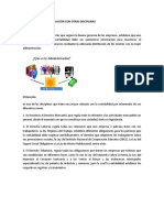 La Contabilidad y Su Relación Con Otras Disciplinas