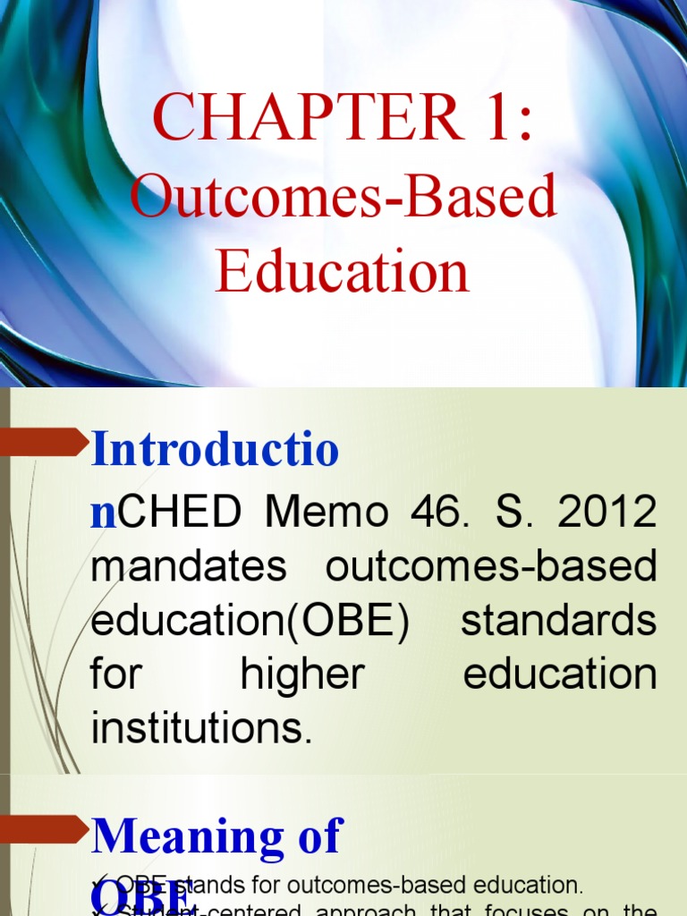 Outcomes-Based Education Overview | PDF | Educational Assessment | Change