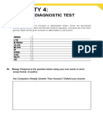 ACTIVITY4 Diagnostic Test