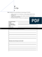 Task: Identifying The Correct Web Platform For Social Change (15 POINTS)