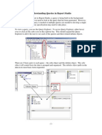 Understanding Queries in Report Studio