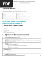 Ejemplos de Métricas - Calidad, Métricas Del Producto y Proceso de Pruebas de Software PDF