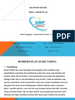 Bisnis Plan Ekonomi Teknik