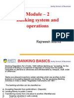 Module - 2 Banking System and Operations: Rajneesh Mishra