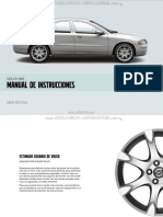 Manual Instrucciones Automovil Volvo s60 Instrumentos Mandos Interior Conduccion Ruedas Cuidados Mantenimiento PDF