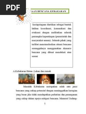Tugas Tentang Bencana Kebakaran Pdf