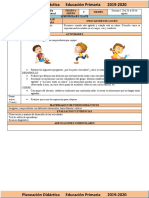 Agosto - 1er Grado Educación Socioemocional (2019-2020)