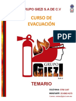 Evacuacion Temario