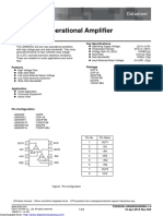 Low Noise Operational Amplifier: Dat Asheet