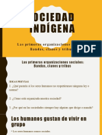 Sociedad Indígena Bandas Clanes y Tribus 16 Oct