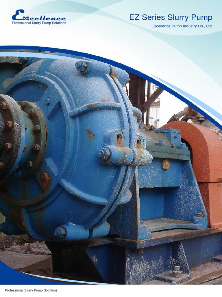 EZ Series Slurry Pump | PDF | Bearing (Mechanical) | Pump