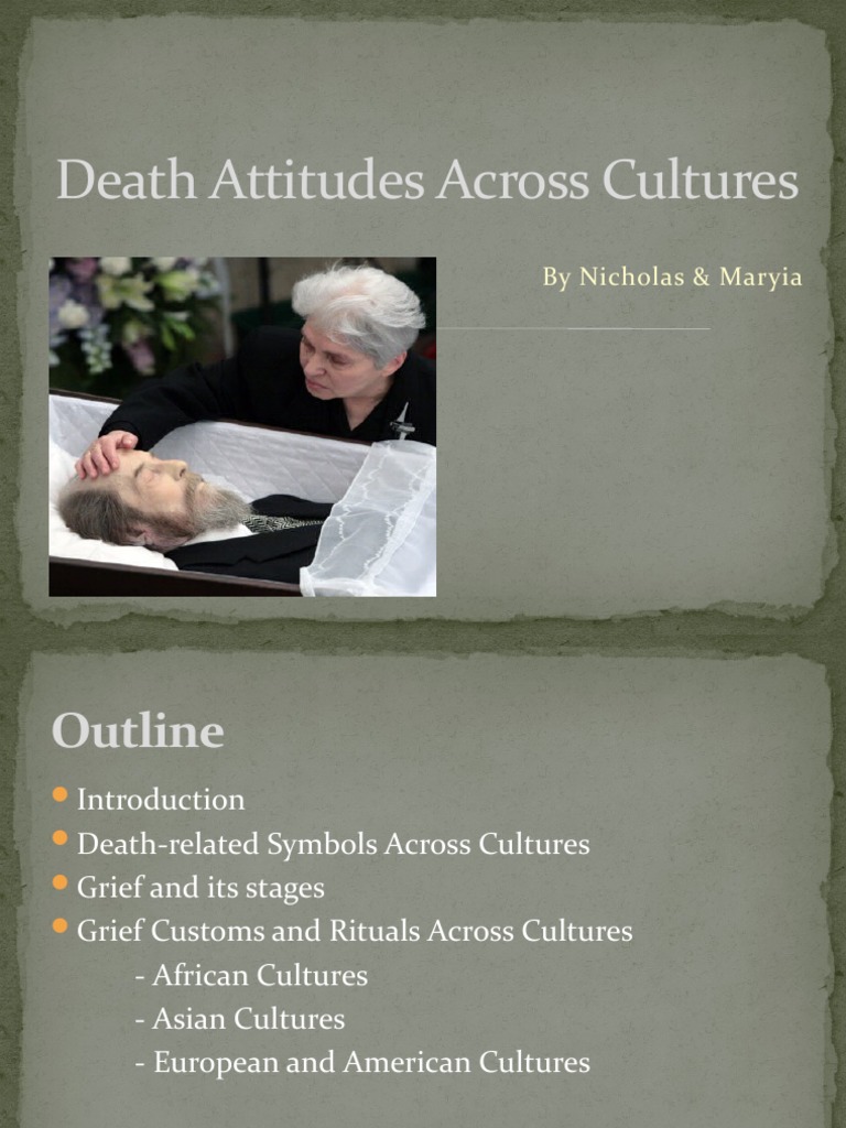 Death Attitudes Across Cultures PDF Funeral Grief