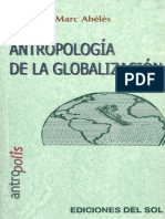 Abélés.marc (2012), Antropología de La Globalización