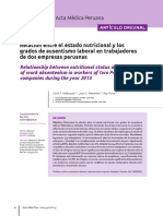 2017 Relacion Entre Estado Nutricional y Ausentismo Laboral