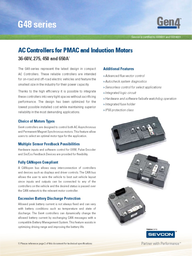 Sevcon G48 Series AC Controllers Overview | PDF | Electric Motor ...