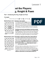 Meet The Players: King, Knight & Pawn: Lesson 1