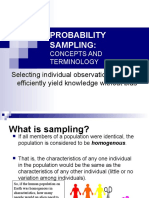 Probability Sampling:: Selecting Individual Observations To Most Efficiently Yield Knowledge Without Bias