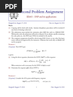 Second Problem Assignment: EE603 - DSP and Its Applications