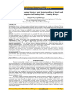 Financial Bootstrapping Strategy and Sustainability of Small and Medium Enterprises in Kanduyi Sub - County, Kenya