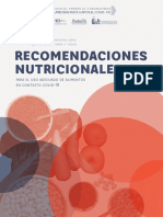 Guia de Recomendaciones Nutricionales para El Uso Adecuado de Alimentos en Covid 19 PDF