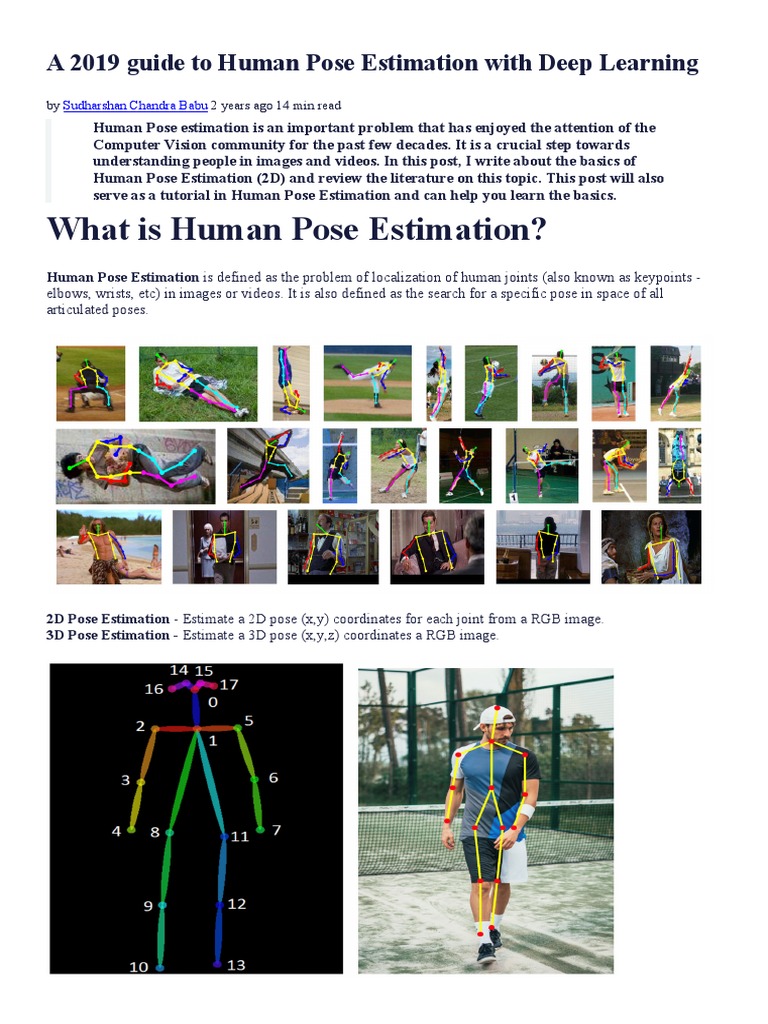 Deep Learning in Human Pose Estimation | PDF | Deep Learning | Top Down ...