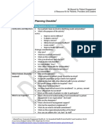 Patient Engagement Planning Checklist: Planning Component Key Questions To Consider