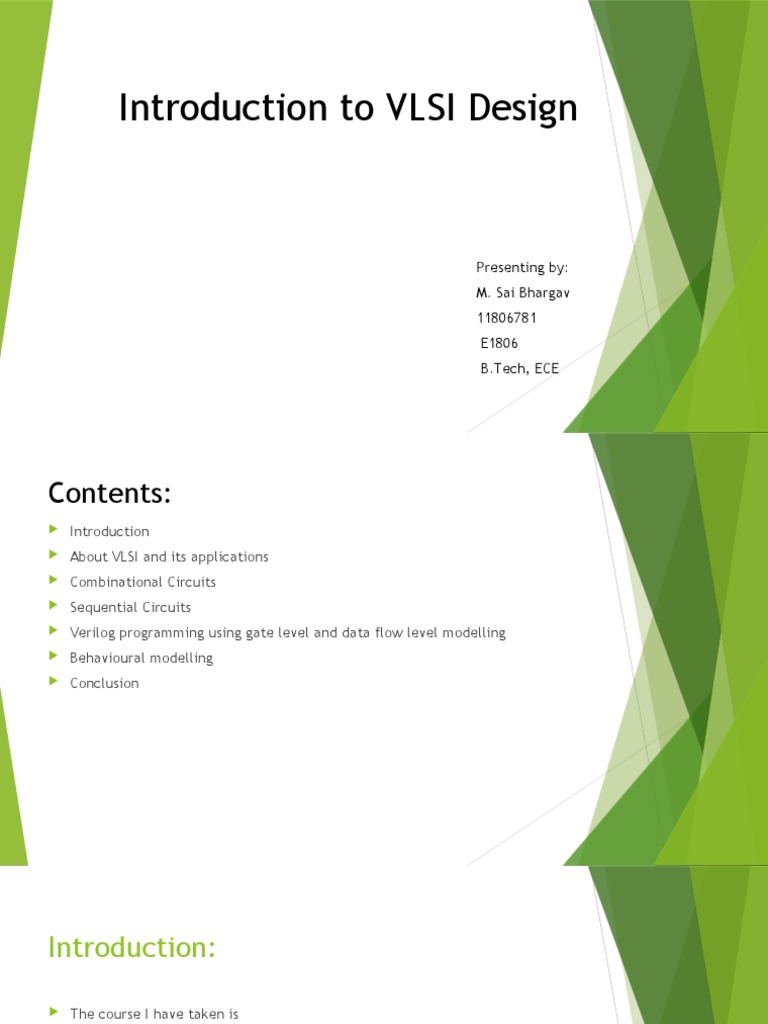 VLSI Design Basics and Verilog Modeling | PDF | Logic Gate | Electronic ...