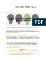 Qué Es La Norma ISO 14000 y para Qué Sirve