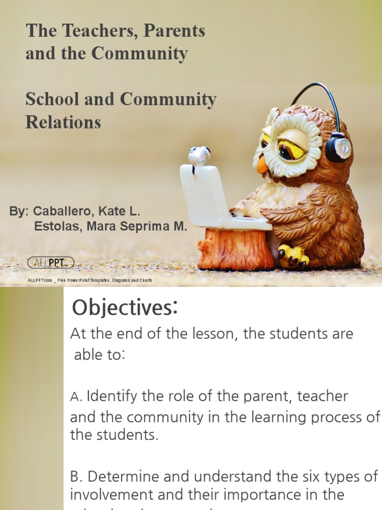 Teacher-Parent-Community Relations | PDF | Teachers | Social Institutions