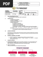 Instructional Module: Republic of The Philippines Nueva Vizcaya State University Bambang, Nueva Vizcaya