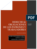 R.L. Derechos y Obligaciones Patrones y Trabajadores