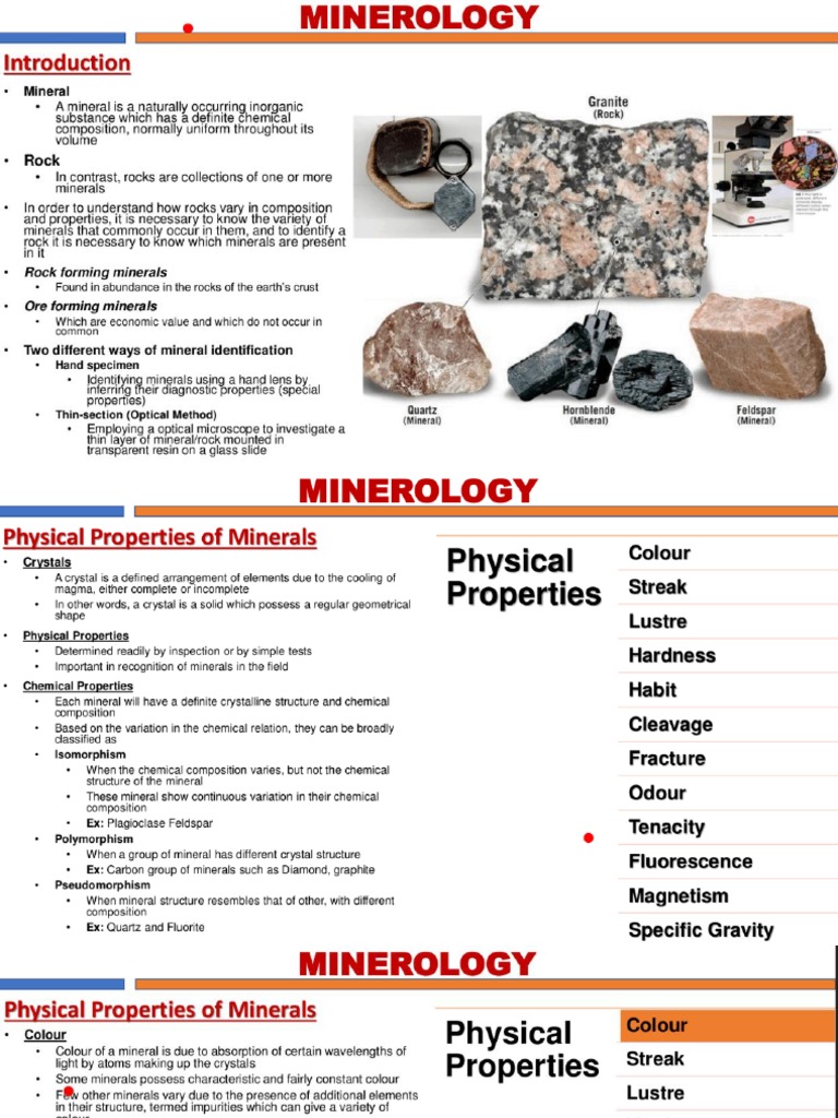 Mineralogy Petrology | PDF | Minerals | Igneous Rock