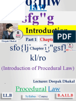 Procedural Law in Nepali
