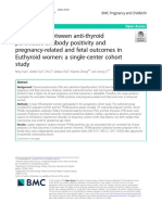 Relationship Between Anti-Thyroid Peroxidase Antibody Positivity and Pregnancy-Related and Fetal Outcomes in Euthyroid Women: A Single-Center Cohort Study